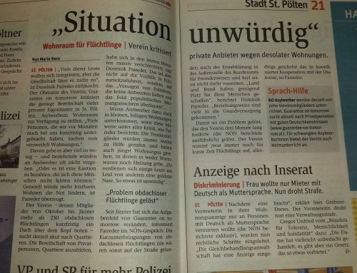 Situation unwürdig (NÖN Print und Online)